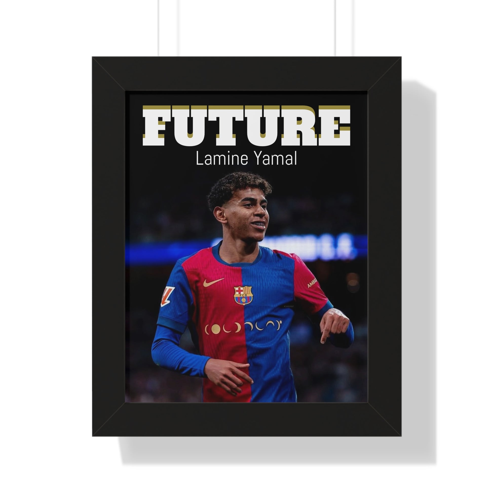 Lamine Yamal Framed Vertical Poster