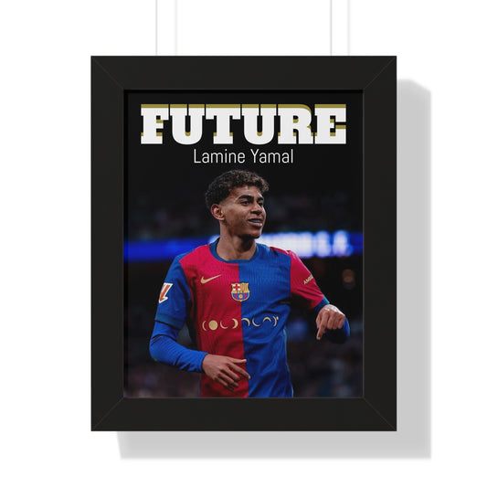 Lamine Yamal Framed Vertical Poster