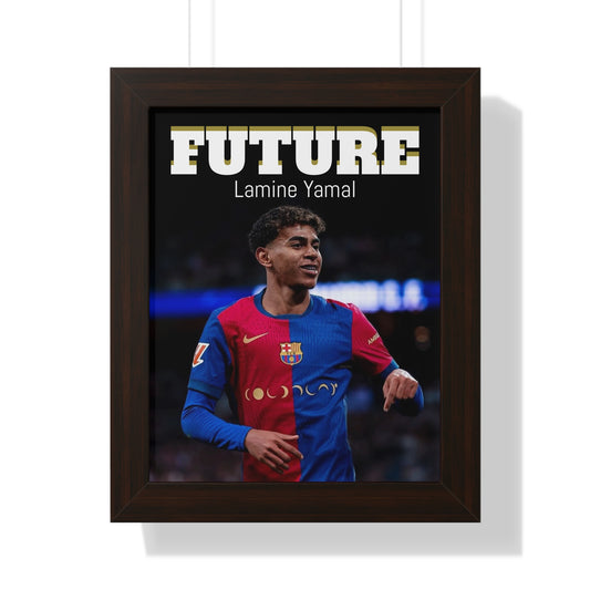 Lamine Yamal Framed Vertical Poster