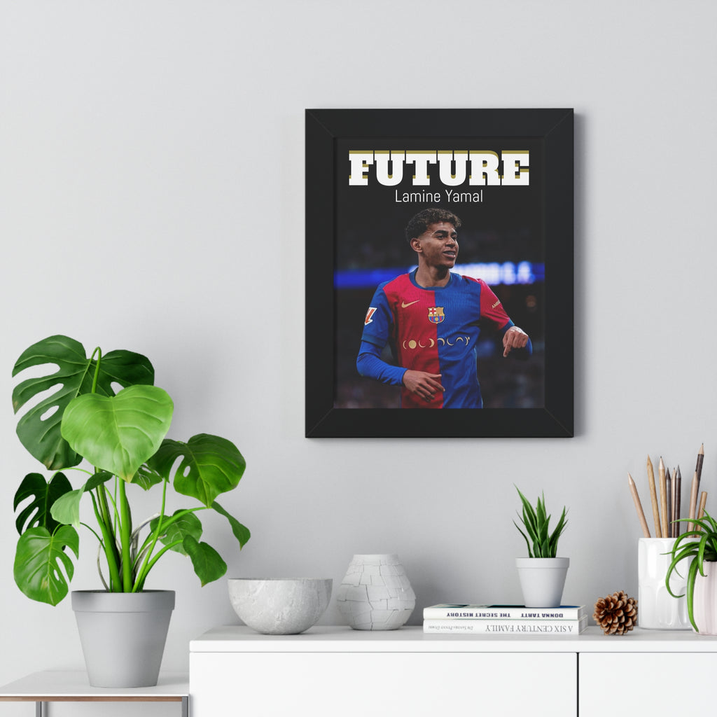 Lamine Yamal Framed Vertical Poster