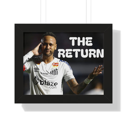 Neymar Framed Horizontal Poster