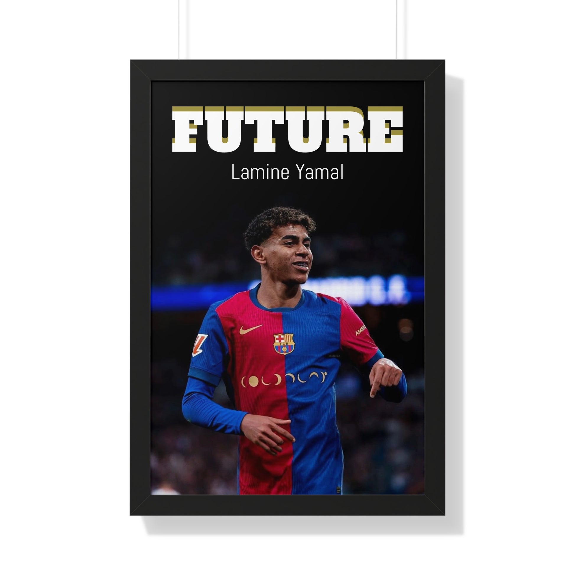 Lamine Yamal Framed Vertical Poster