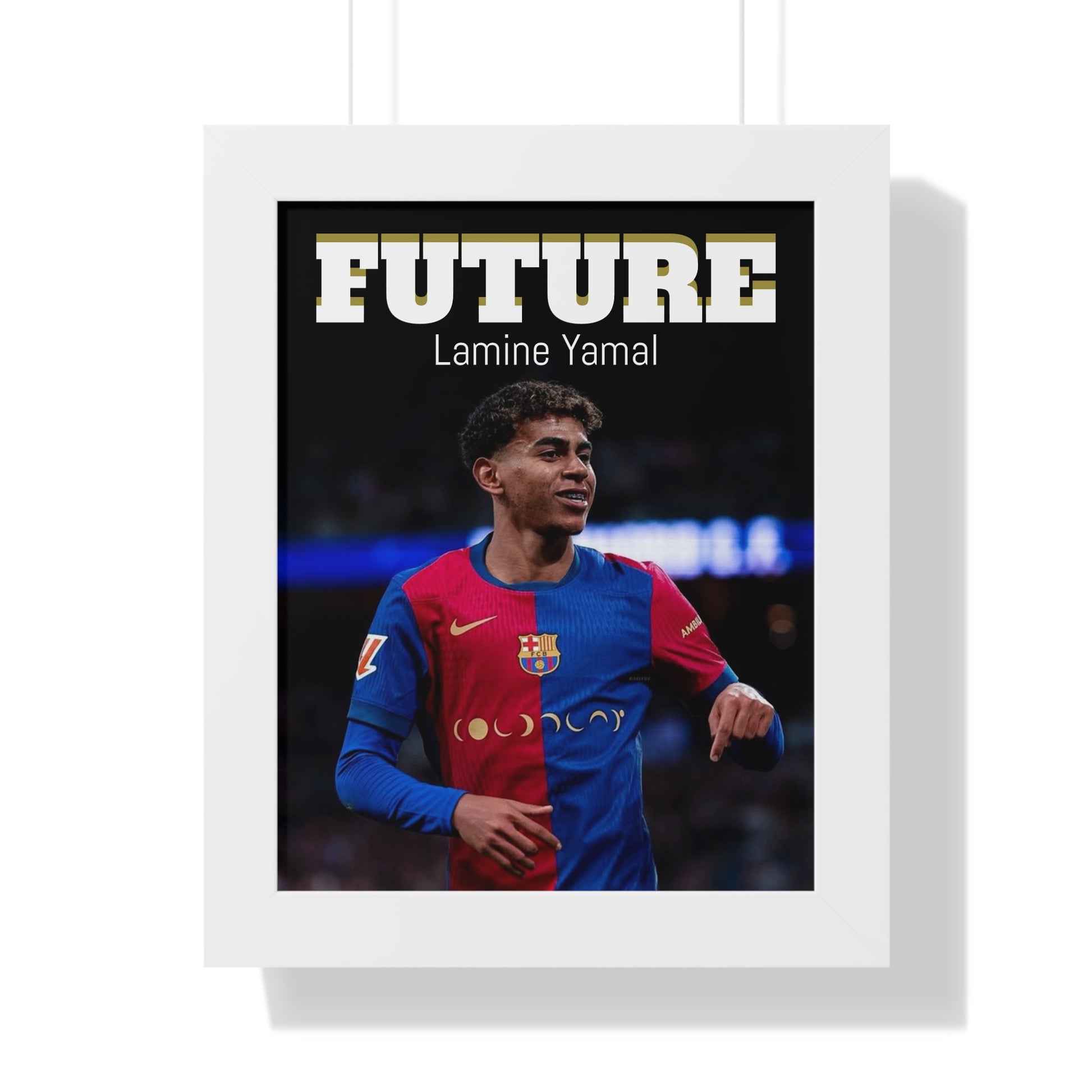 Lamine Yamal Framed Vertical Poster