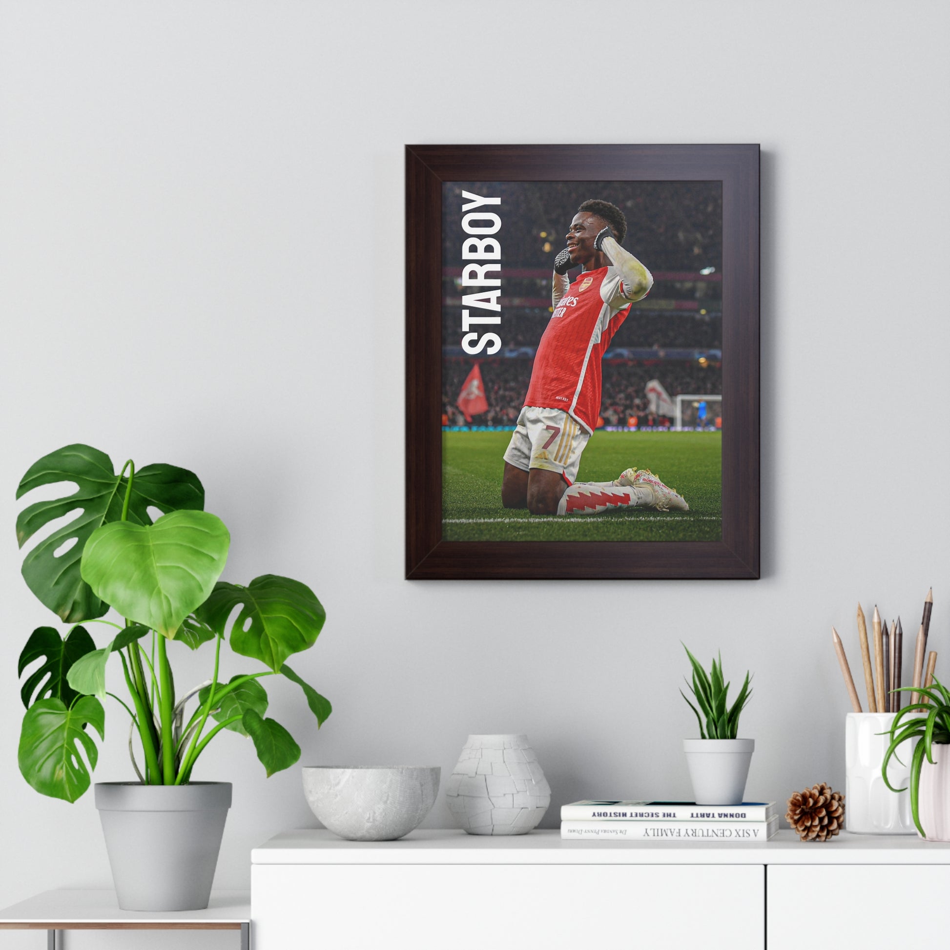 Saka Starboy Framed Vertical Poster