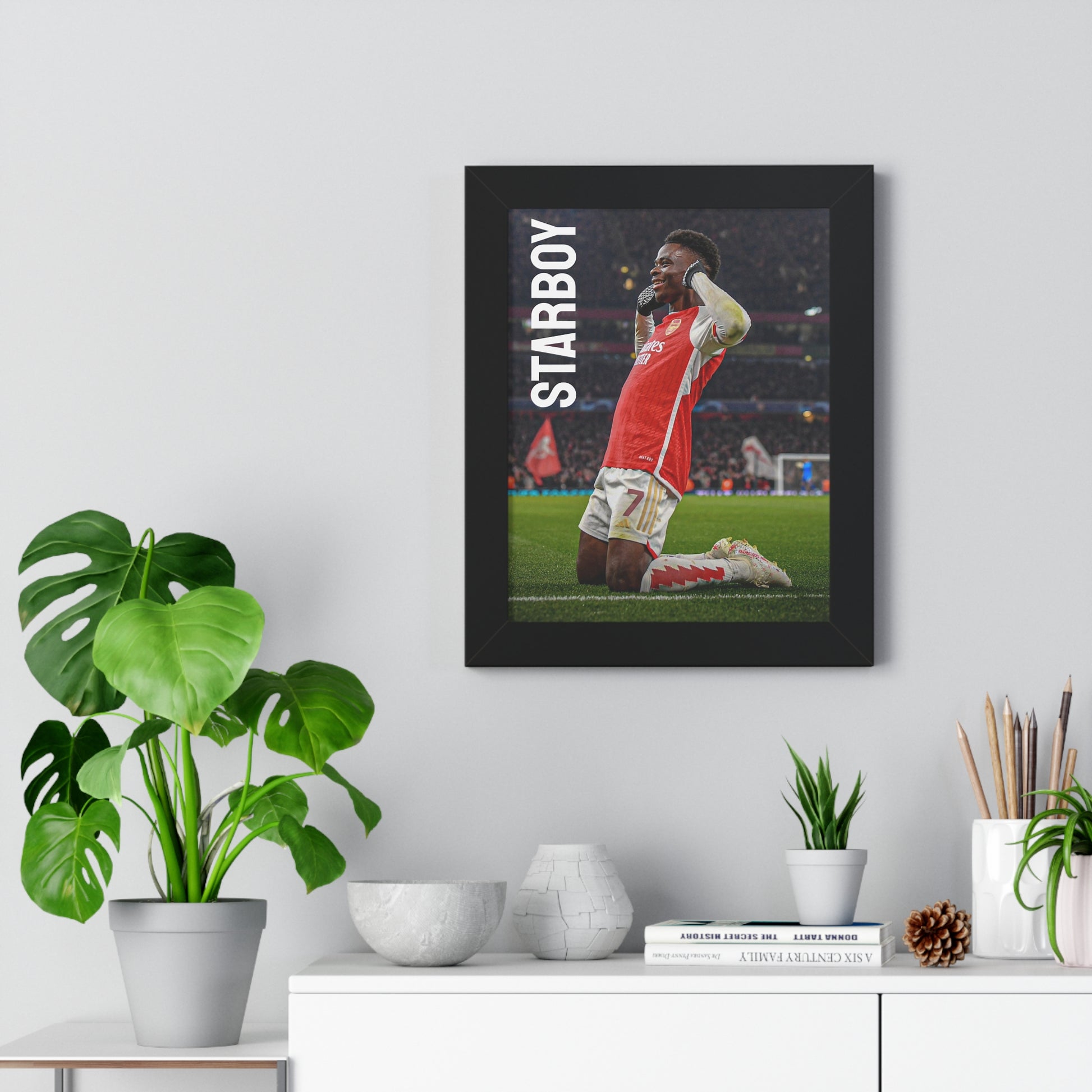 Saka Starboy Framed Vertical Poster