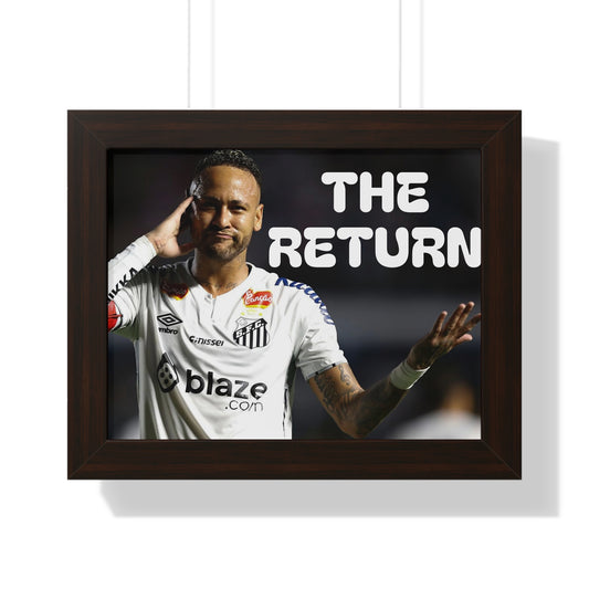 Neymar Framed Horizontal Poster