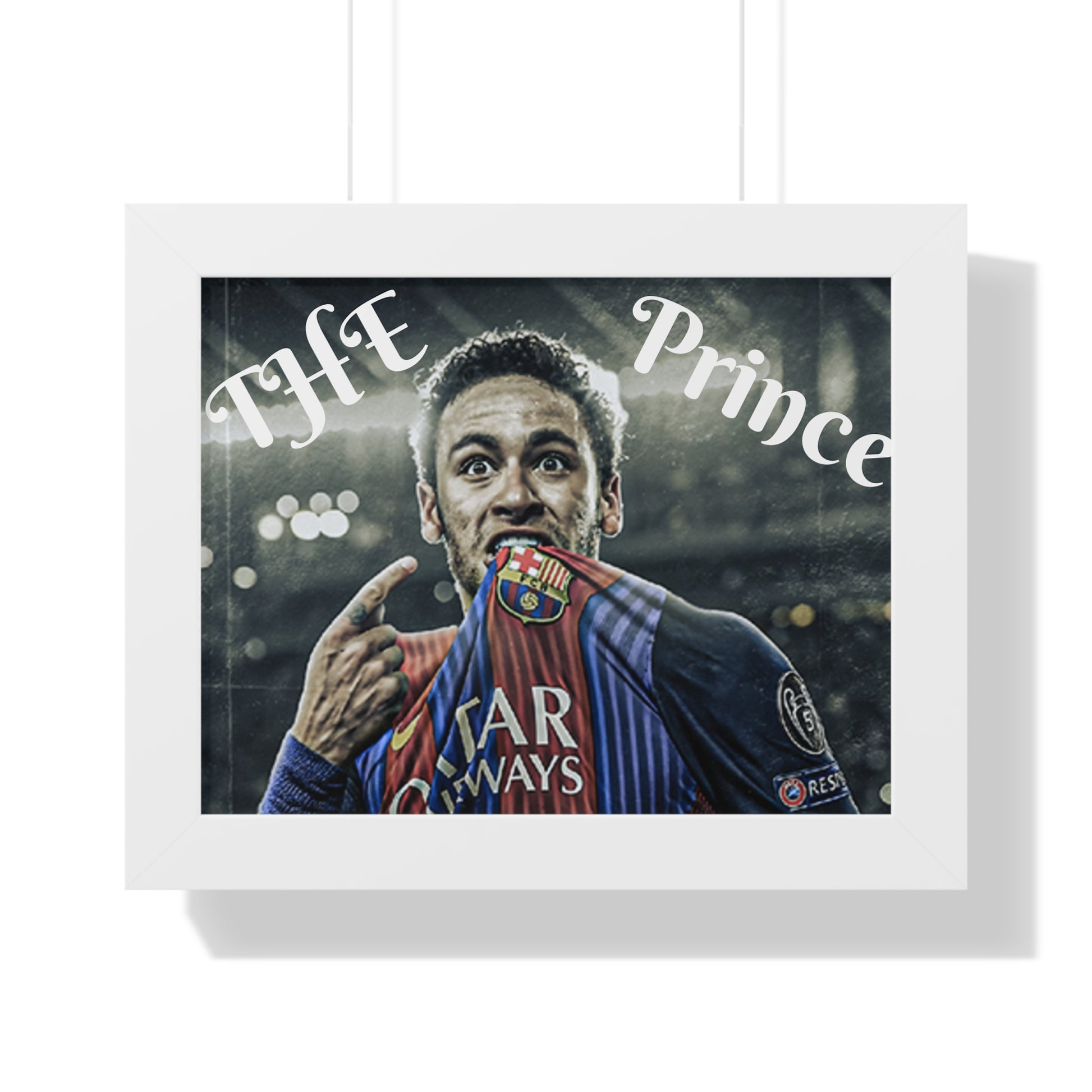 Neymar Barca Framed Horizontal Poster