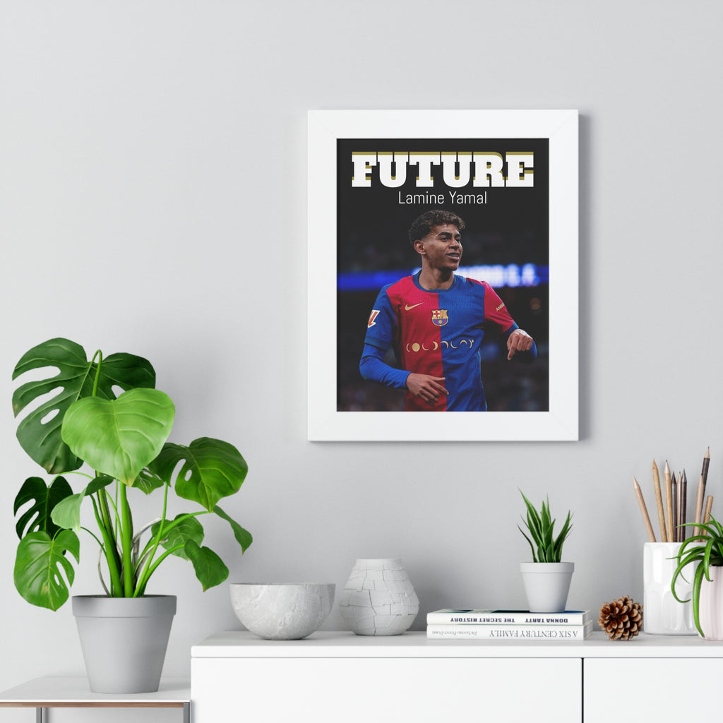 Lamine Yamal Framed Vertical Poster