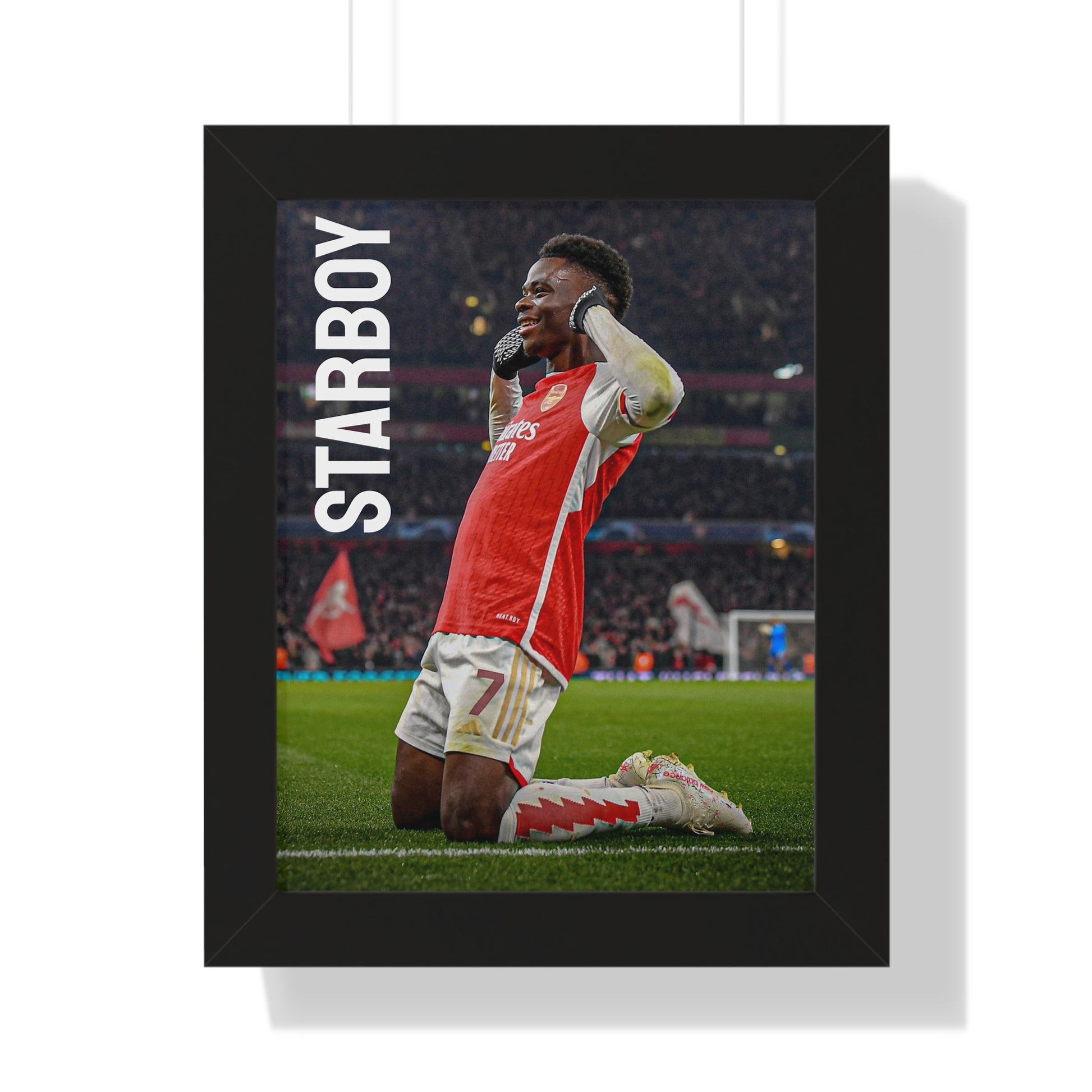 Saka Starboy Framed Vertical Poster