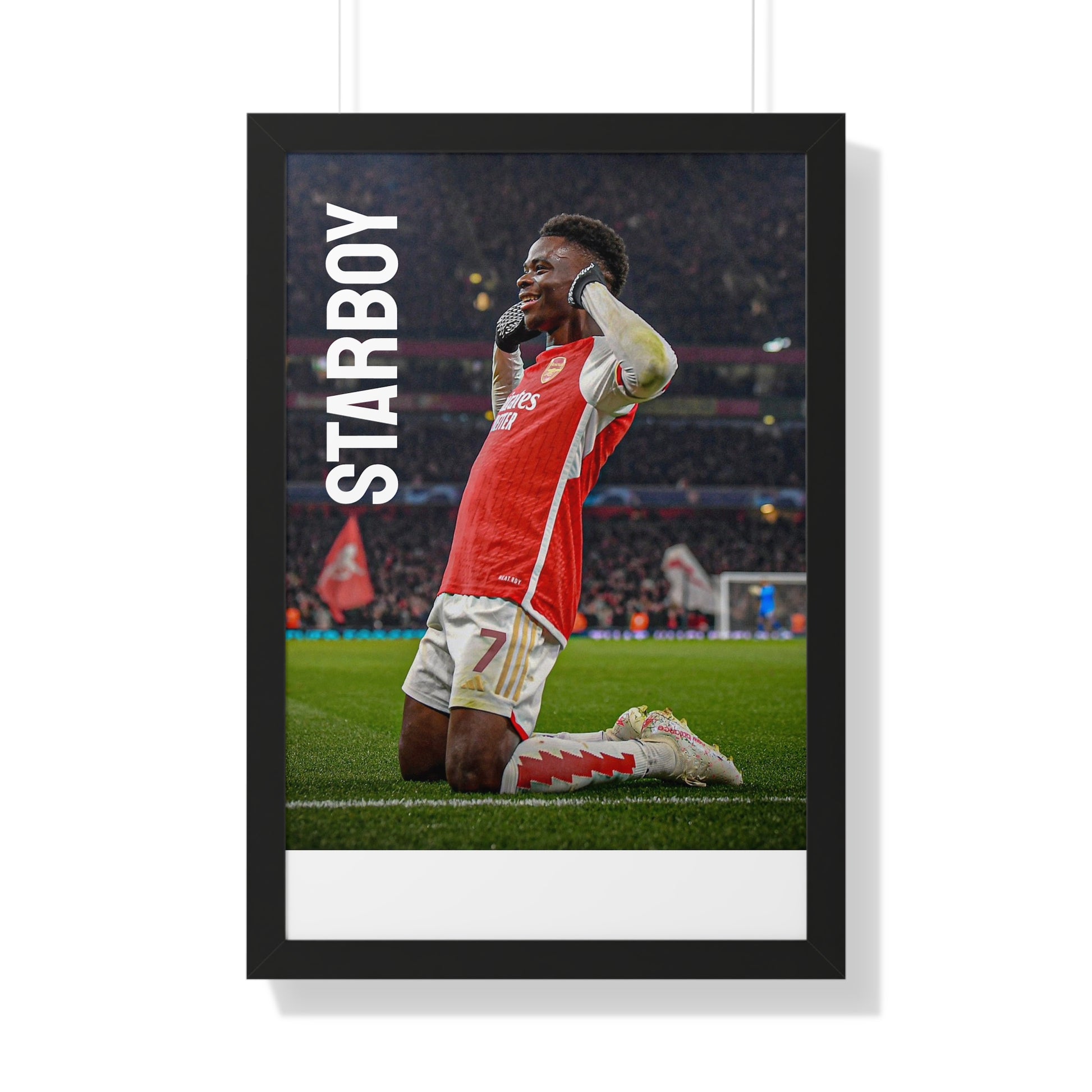 Saka Starboy Framed Vertical Poster